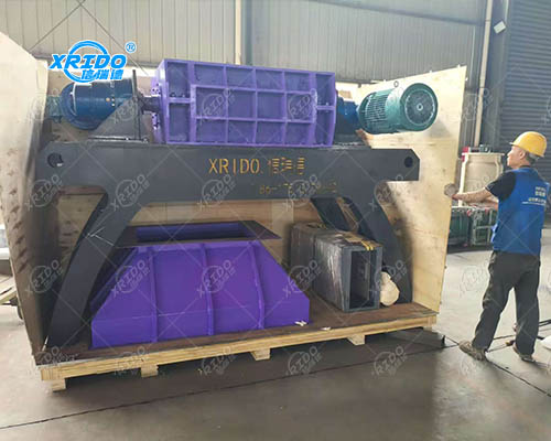 Double shaft shredder shipped to India